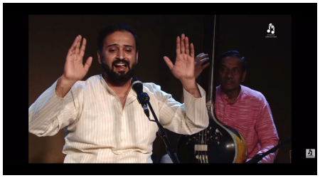 Koushik Aithal performing